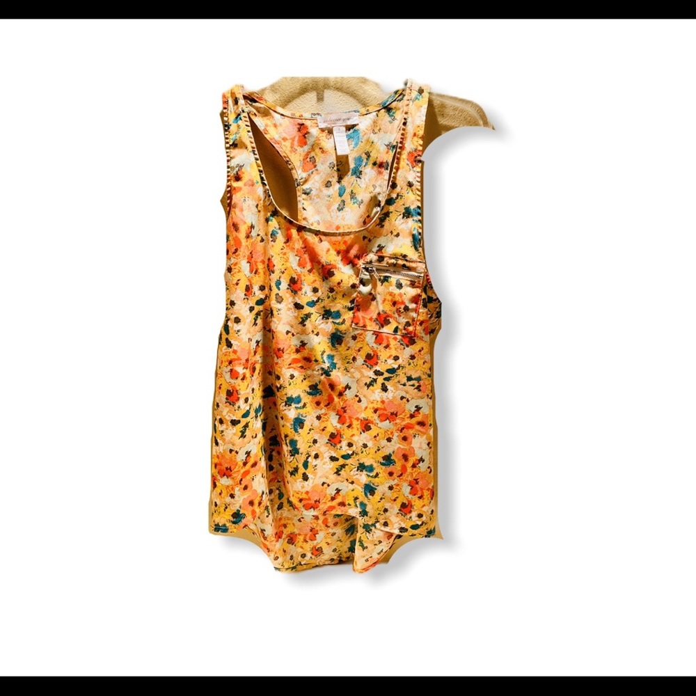 Multi color tank blouse